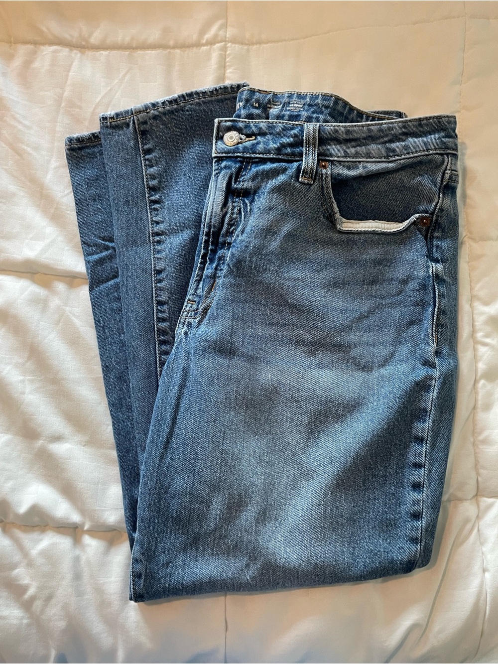 Classic womens Blue Denim Jeans